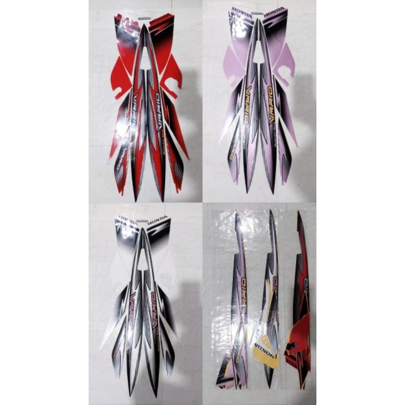 stiker striping standart motor vario 110 tahun 2006/2007