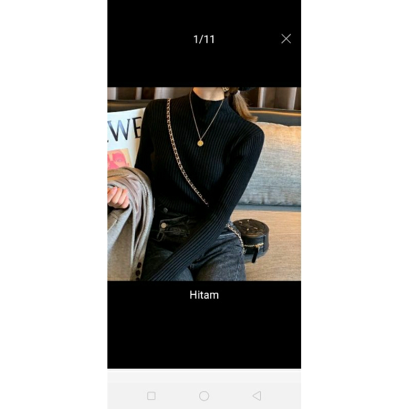 inner rajut turtleneck aisha hijab baju dalaman