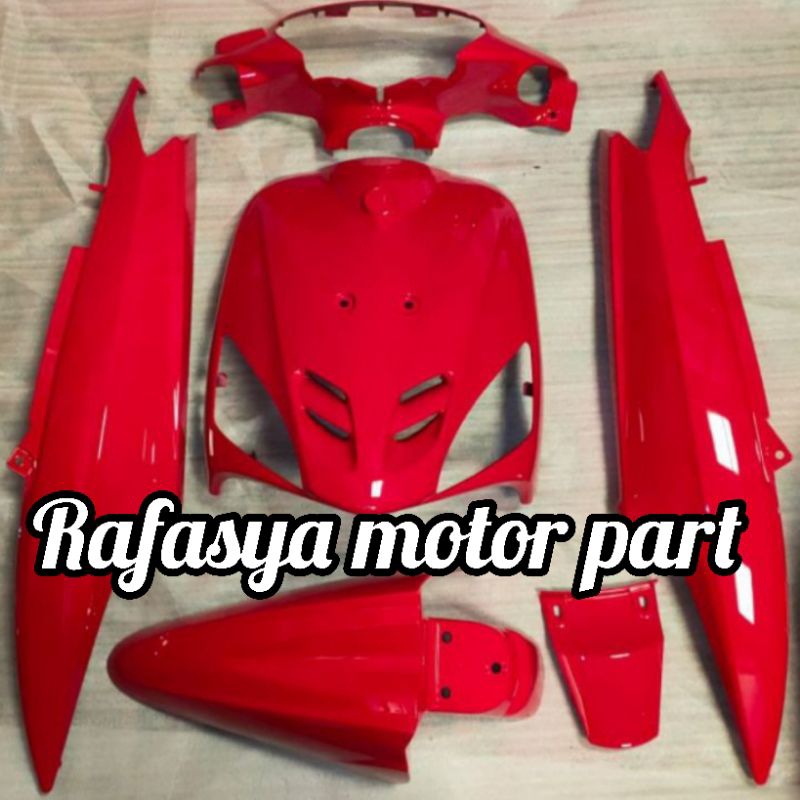 Cover Full Body Yamaha Mio Sporty/full set body halus Mio sporty merah cabe