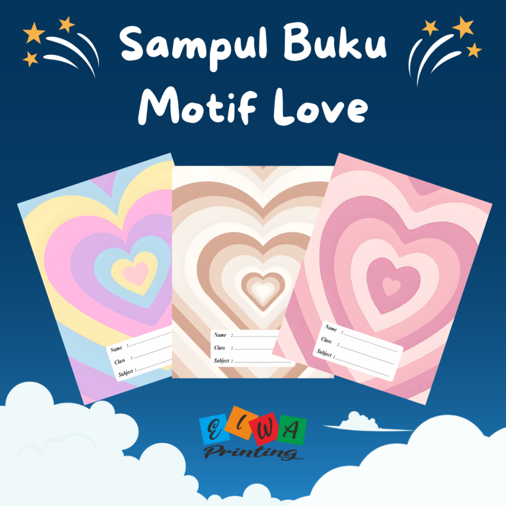 

(ISI 8 LEMBAR) SAMPUL BUKU TULIS SIDU CAMPUS BIGBOSS / SAMPUL BUKU MOTIF ESTETIK LOVE / SAMPUL BUKU BOOK COVER A5/B5 / Sampul Custom / SAMPUL BUKU AESTHETIC