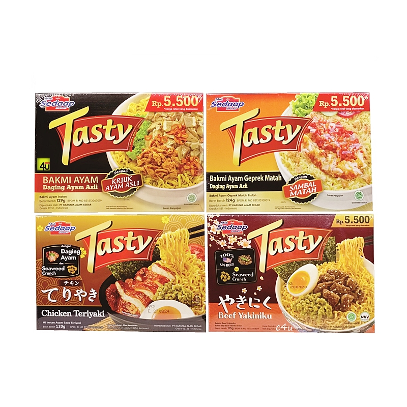 

Mie Tasty - Bakmi Premium Dengan Daging Asli - Mie Sedaap