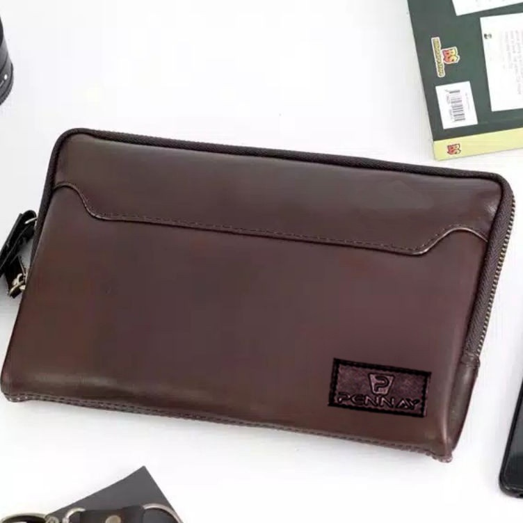 Fast Shipment  Tas Pria Clutch  Tas Tangan Pria Mark Hemsworth V7745 Handbag Leather  Tas Kualitas I