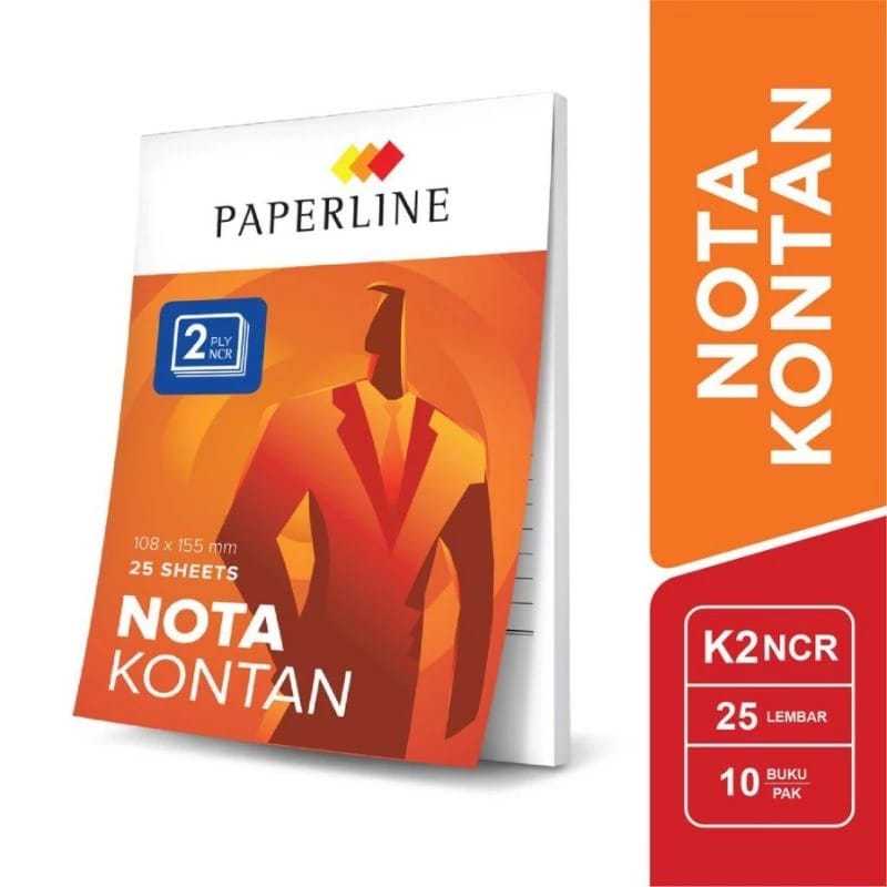 

PAPERLINE Nota Kontan 25 Lembar 2 Ply (1 Pack Isi 10 Buku) - K2NCR | SentosaMart24