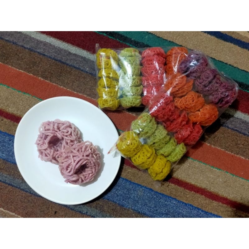 

Rangining/Renggining Gelung Mentah Warna Warni 30Pcs/300gr