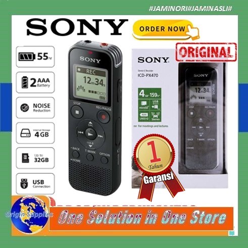 Sony ICD-PX470 Voice Recorder Perekam suara