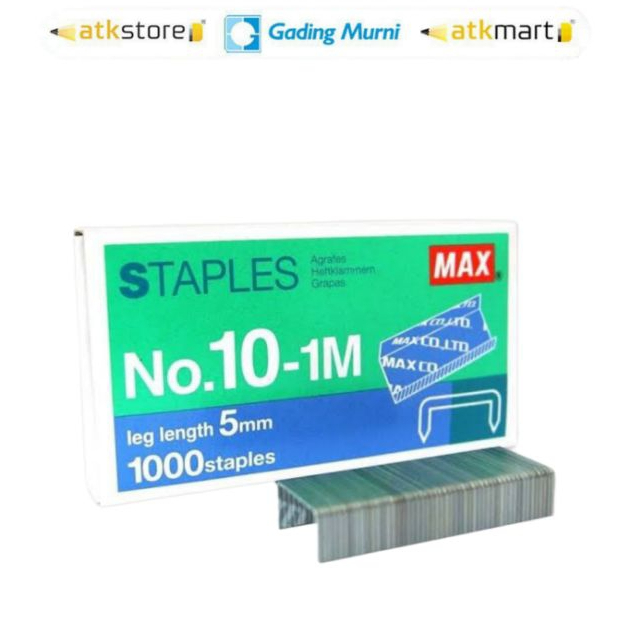 

ISI STAPLES REFILL MAX NIECES UKURAN KECIL NO 10 PER PACK KOTAK KECIL