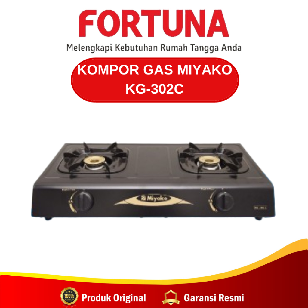 Miyako Kompor KG-302C / Miyako Kompor Gas KG-302 C / Kompor Gas 2 Tungku