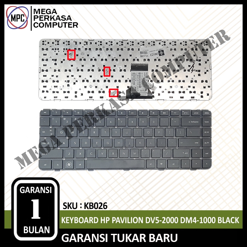 Keyboard HP DM4 DM4-1000 DM4-1200 DM4T-1000 DV5-2000 NSK-HT0UV 7501LX6