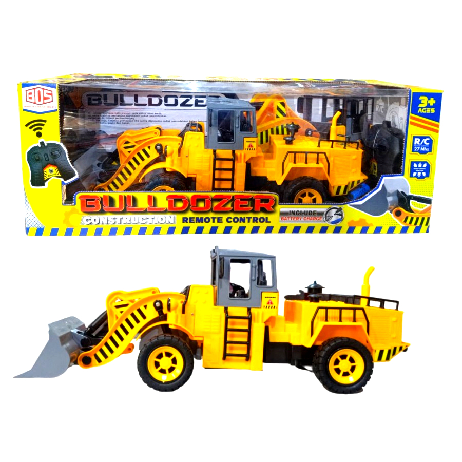 Mainan Anak Remote Control Bulldozer - Mobil Konstruksi Bulldozer