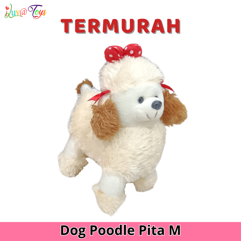 Bonka Dog Poodle Boneka Anjing Poodle Boneka Anjing Lucu Boneka Lucu Boneka Anak-anak | 10462 [TERMU