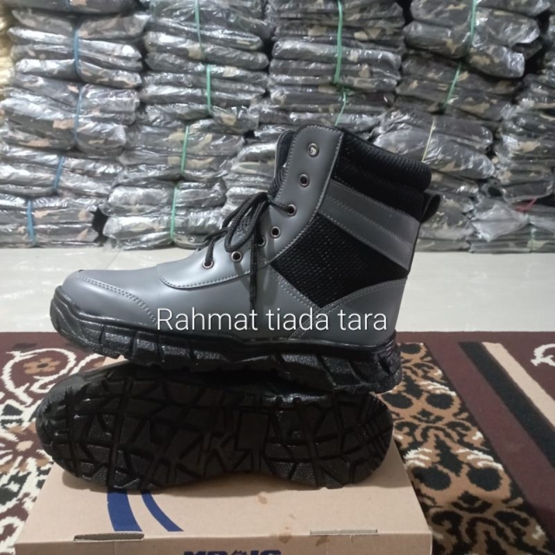 SEPATU LINMAS TERBARU,SEPATU LINMAS WARNA ABU2