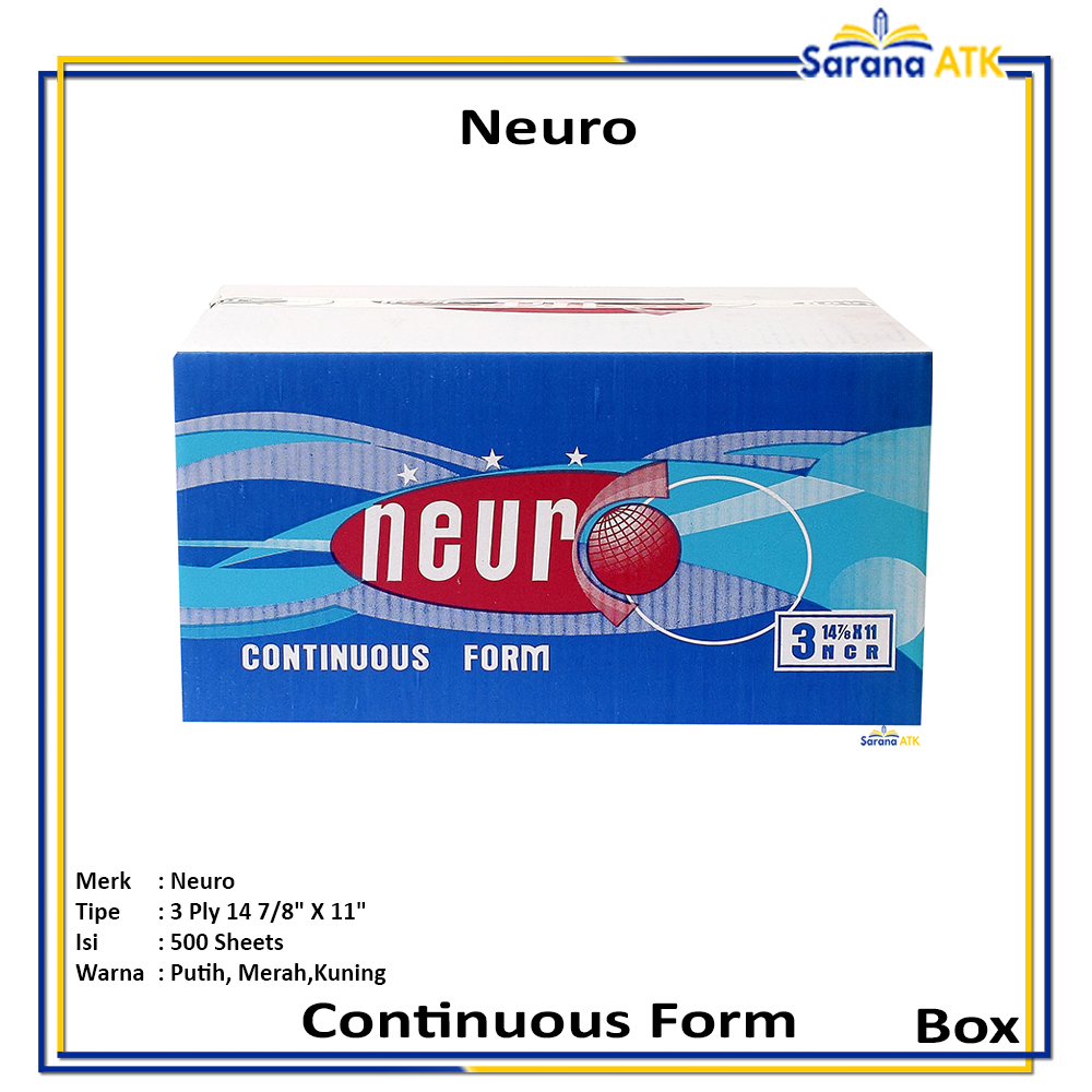 

Neuro - Continous Form 14 7 / 8 x 11 3Ply ( B3 ) NCR - Box