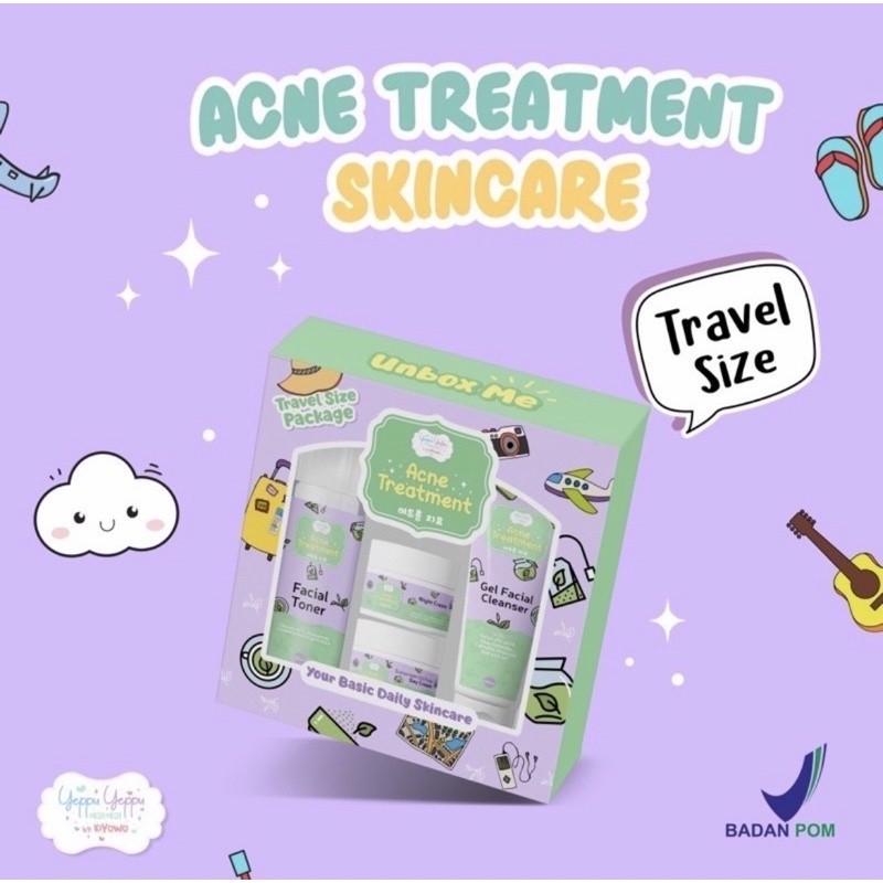 Paket Skincare Acne Treatment Yeppu Yeppu By Kiyowo