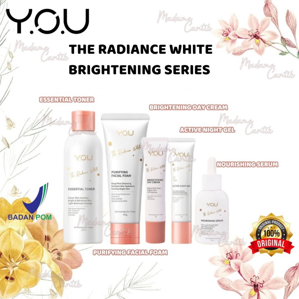 MADAME Y.O.U THE RADIANCE WHITE BRIGHTENING SERIES SKINCARE WHITE YOU