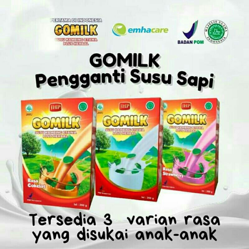 

(Kode A) Susu kambing gomilk box 200gr