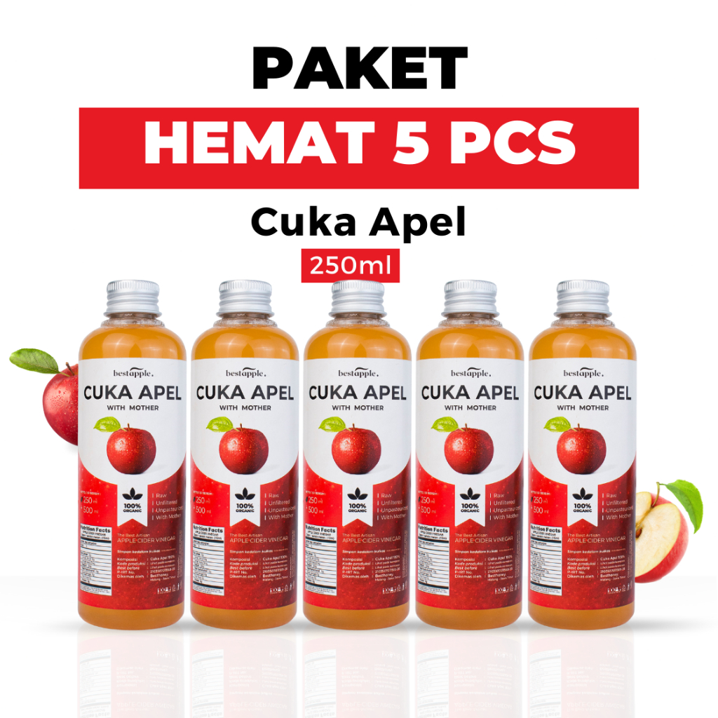 

Best Honey Paket Cuka Apel With Mother 5pcs 250ml
