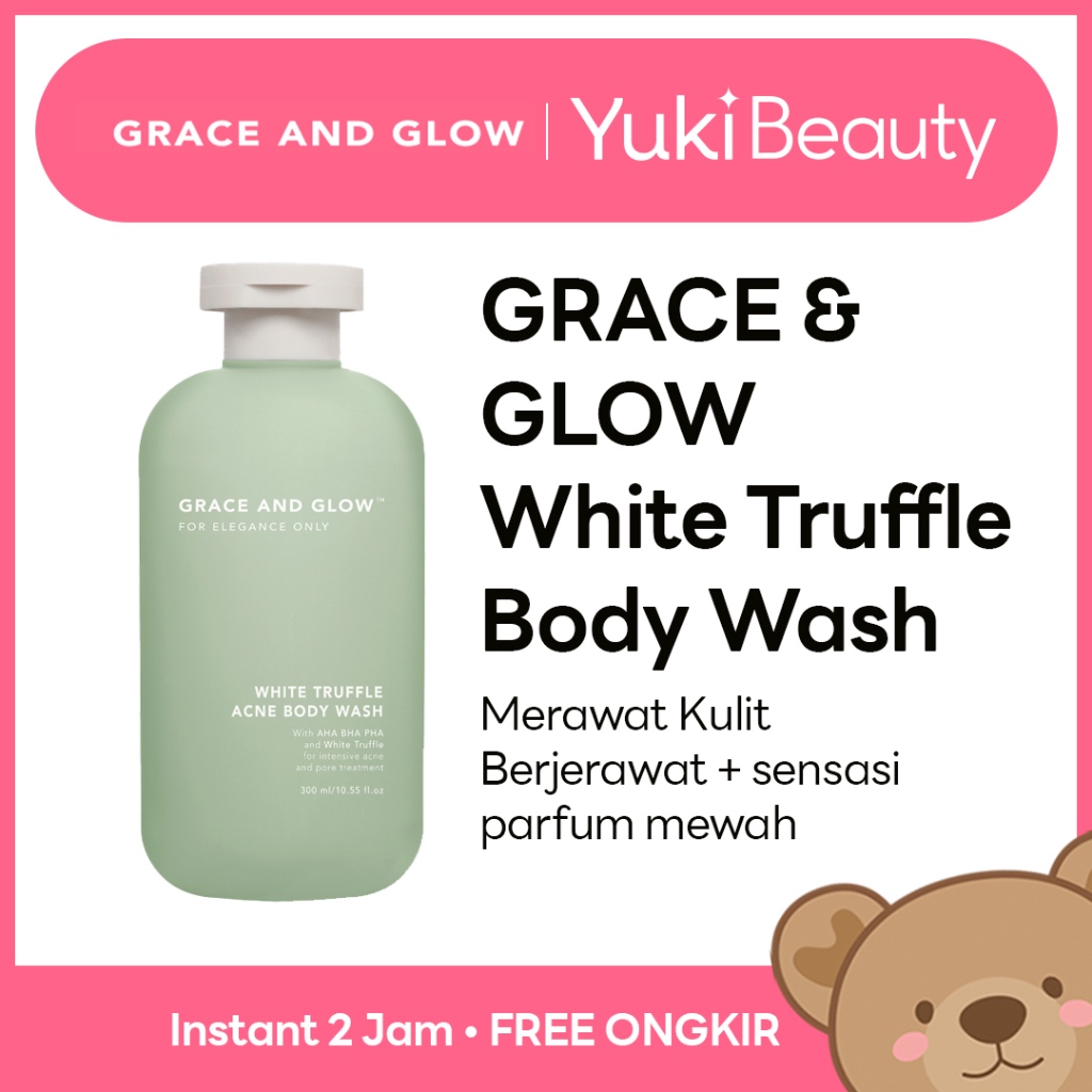 [Manado] Grace and Glow White Truffle Acne Body Wash Special Edition | Shower Gel | - Sabun Mandi Cair untuk Menghilangkan Jerawat dan Wangi Tahan Lama dengan AHA BHA PHA