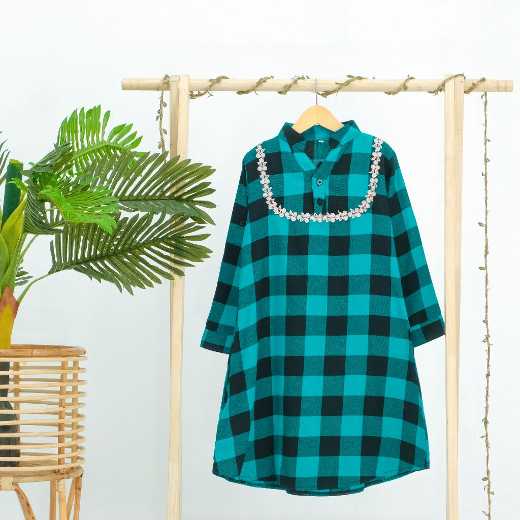Tunik Flanel Anak Perempuan ALV.Inc
