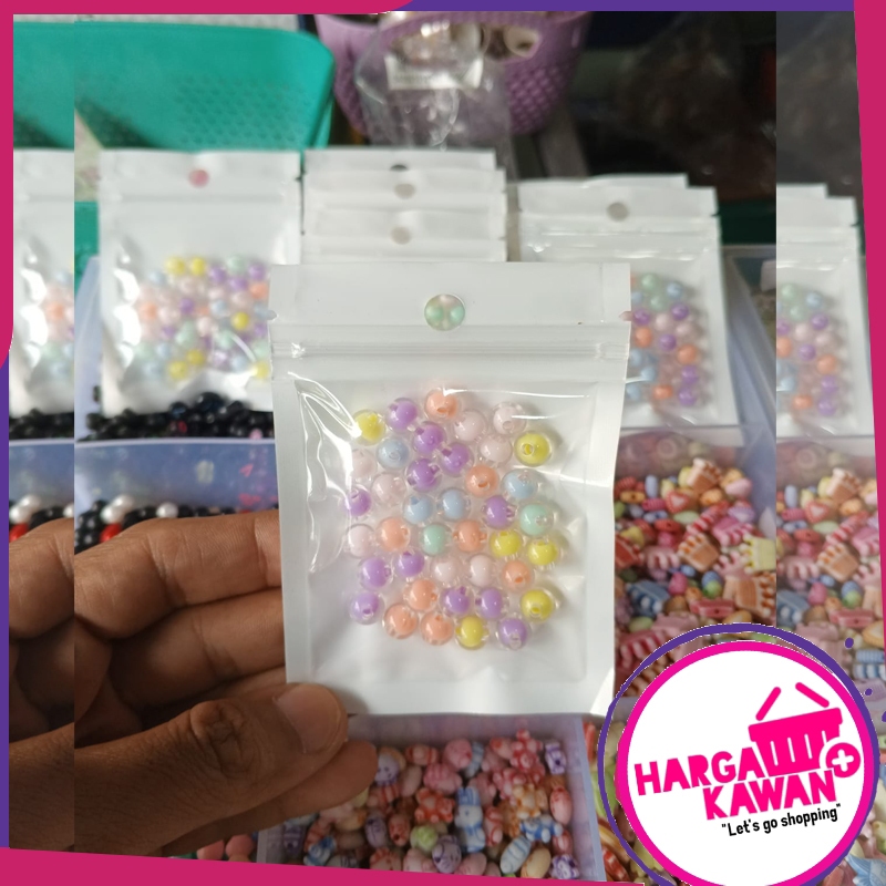 Manik Manik Mute Bulat Bening 8 mm