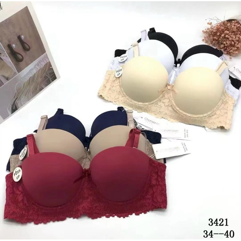 Bh | Bra Push Up setengah cup CHANVIE LEEN 3421 pakai kawat dan busa tebal