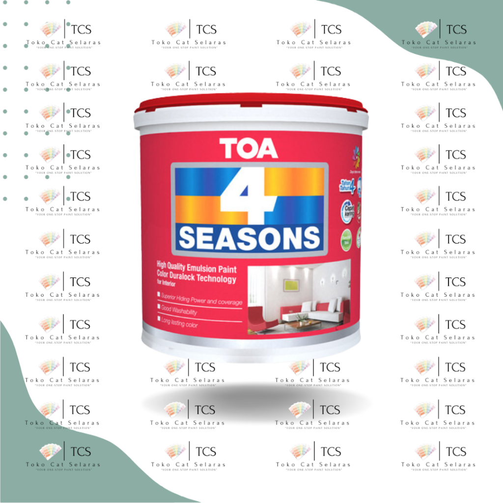 CAT TEMBOK TOA 4 SEASONS 4SS A1500 (PUTIH) 5KG