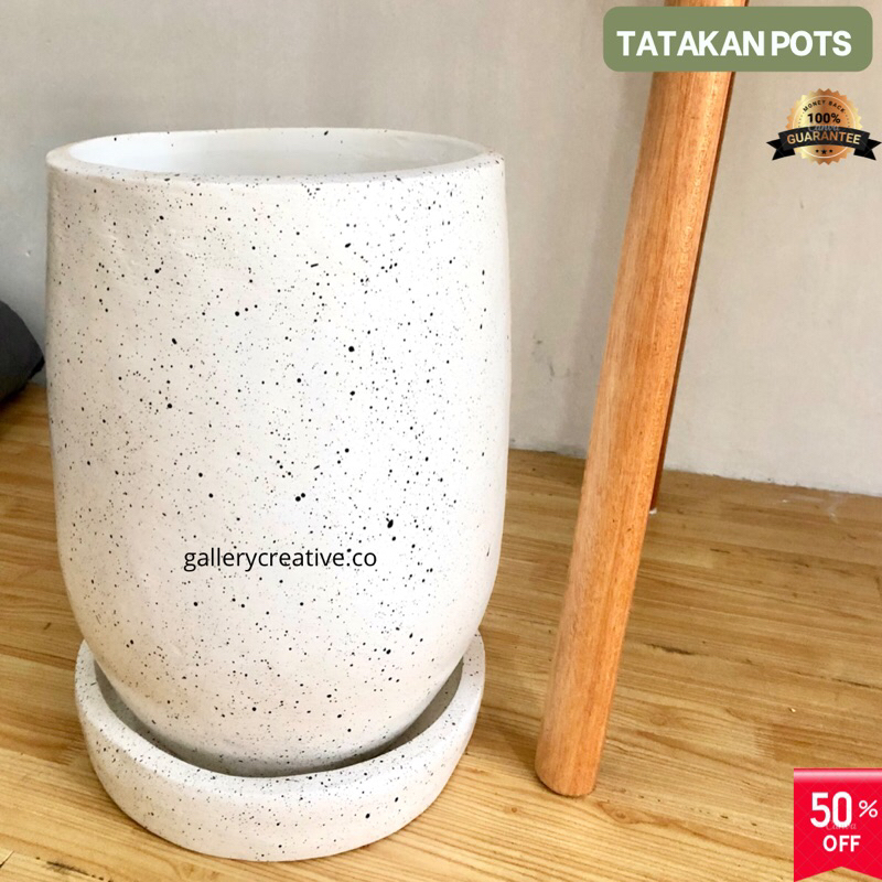 tatakan pot gerabah - tatakan pot bunga besar 30 cm