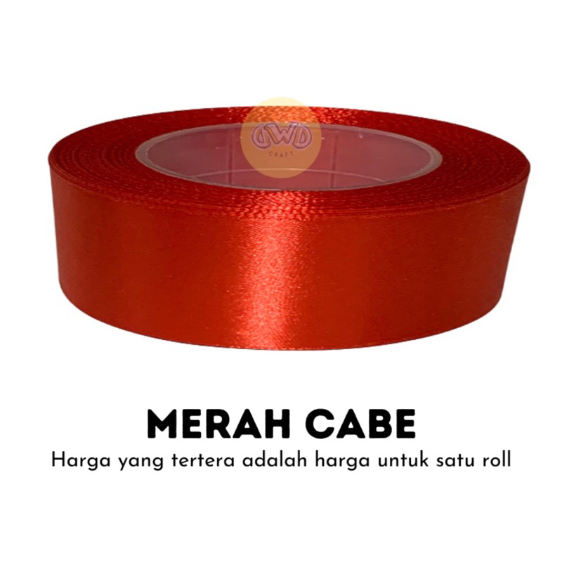 

Pita satin/tali pita satin ketebalan 3/4 inch / 2 cm