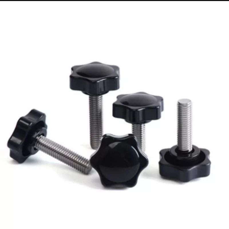 Baut knop star M6 M8 M10 knop baut kuping