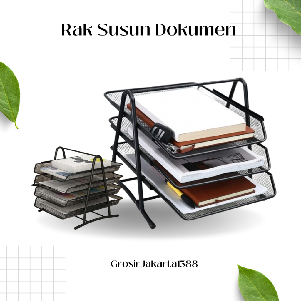 

Rak Dokumen Tempat Kertas Dokumen / Dokumen Desk Organizer Map Rak Susun Kertas