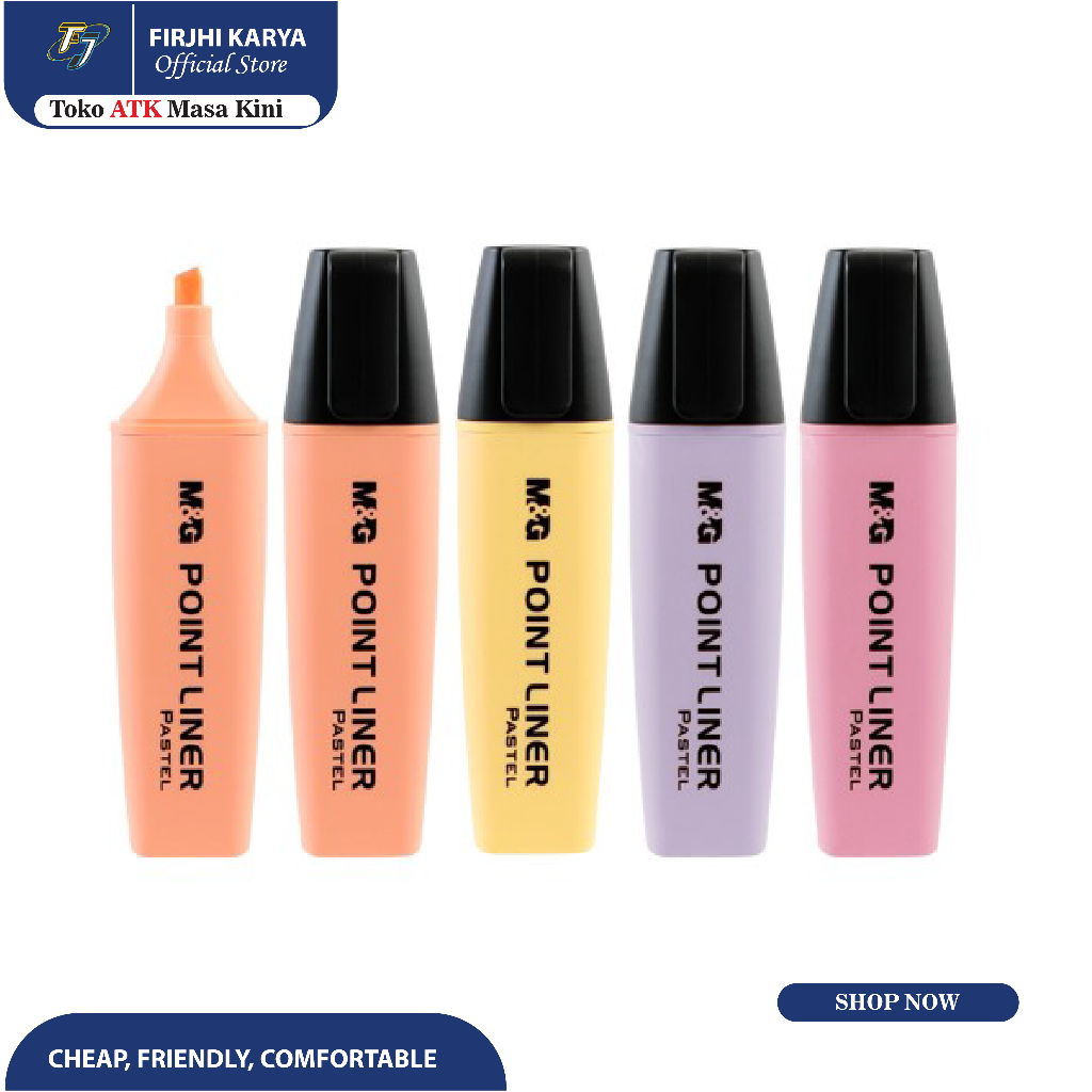 

Highlighter Stabilo Warna Pastel - Set 4 Warna | M&G Marker Terbaik