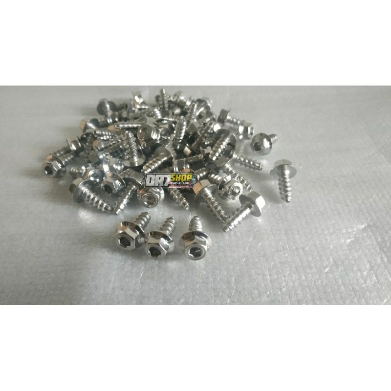 Baut dua kunci baut Stainless body yamaha