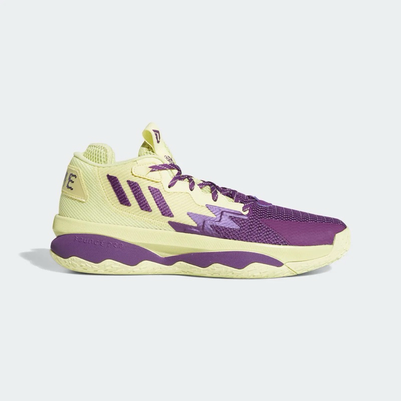 Adidas Dame 8 Basketball Shoes Yellow Purple Original