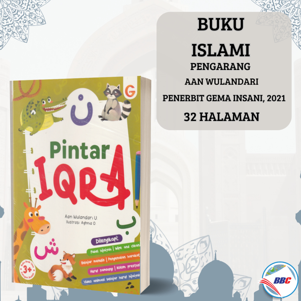 BUKU BOARDBOOK ANAK PINTAR IQRA 1