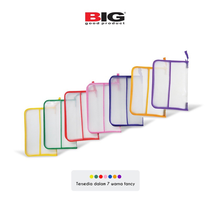 

BIG Tas Map/ Zipper Bag Transparant/ Map Plastik Zipper Bening Jala Folio F4 TS-7001