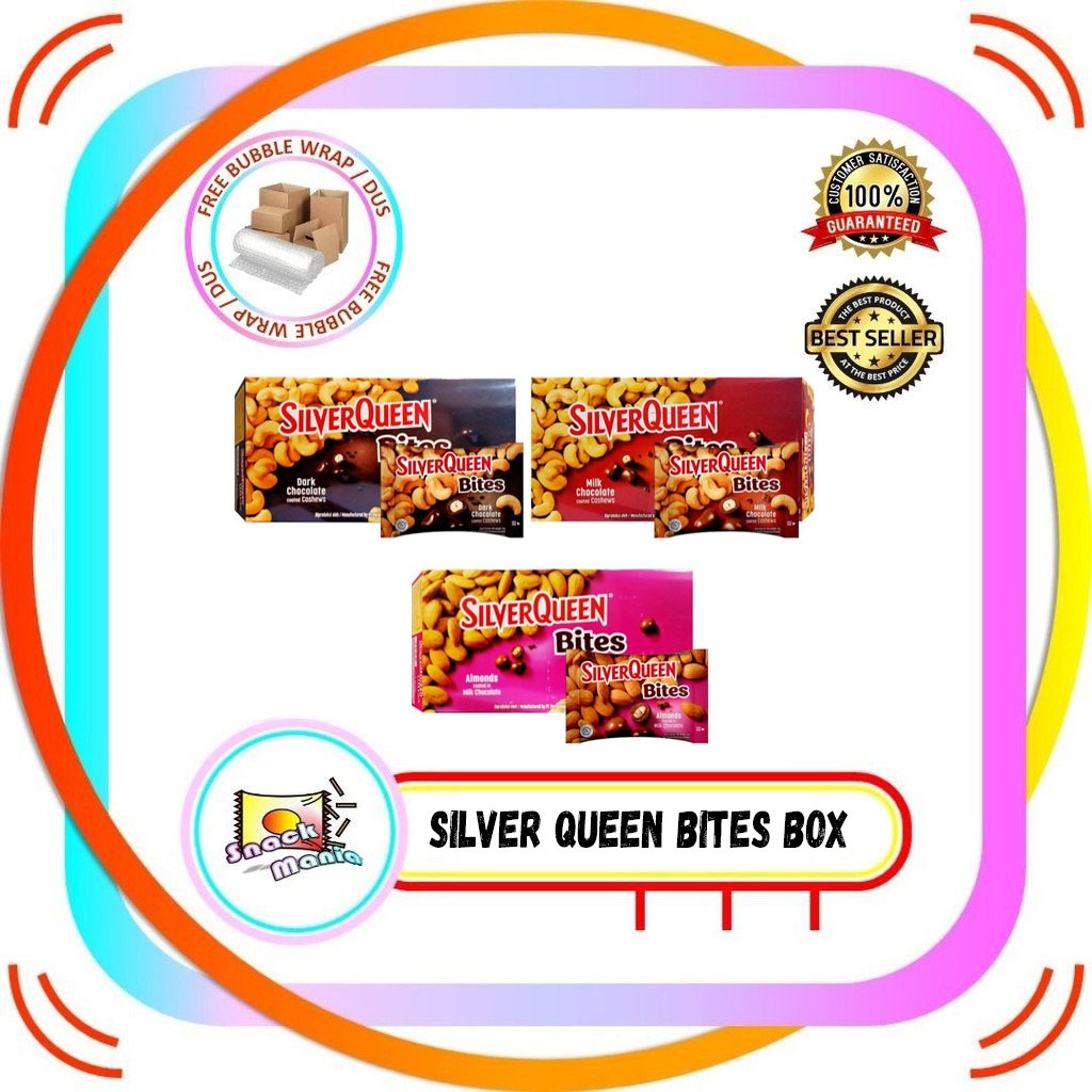 

Silver Queen Bites Dark Cashew Almond Coklat 30 g x 12 pcs BOX