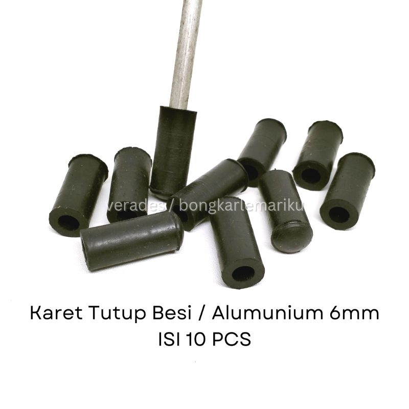 (10 PCS) Karet Tutup Behel Besi 6mm