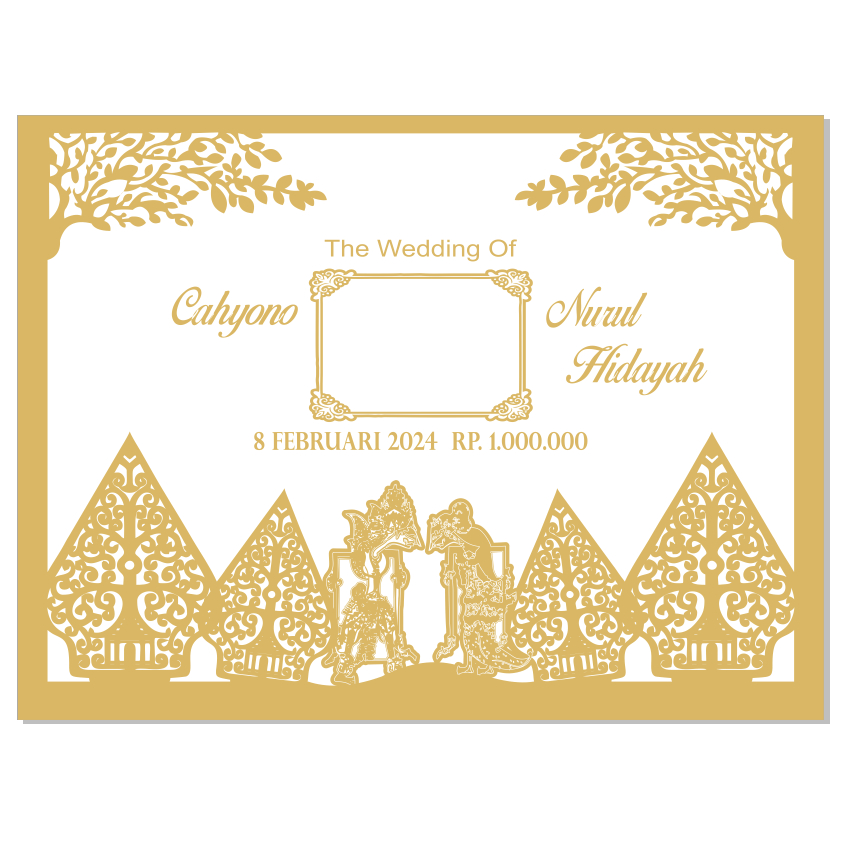set mahar gunungan mirror gold