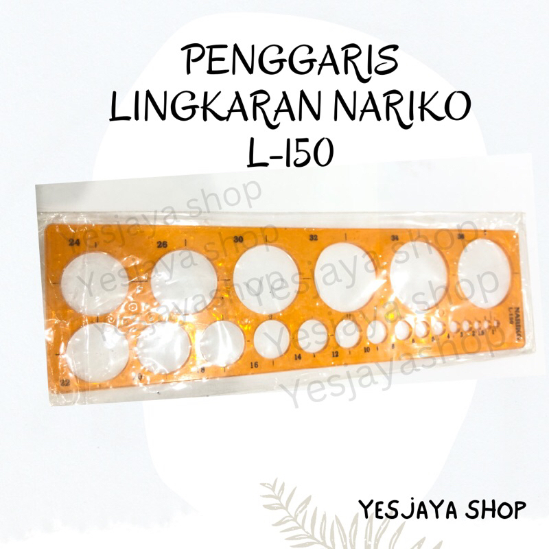 

{1 pc} Penggaris Bulat / Penggaris Lingkaran Nariko L150