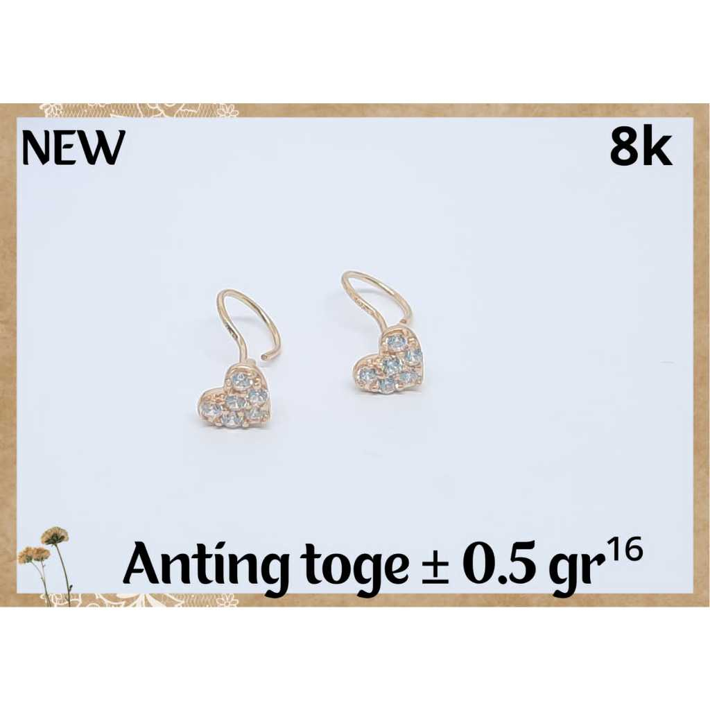 LMV Anting Jepit Dewasa Emas 375 8K