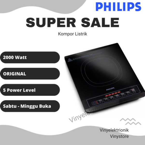 Philips Cooker HD4902/60 Kompor Induksi Listrik HD 4902 Ori 2000 watt Original