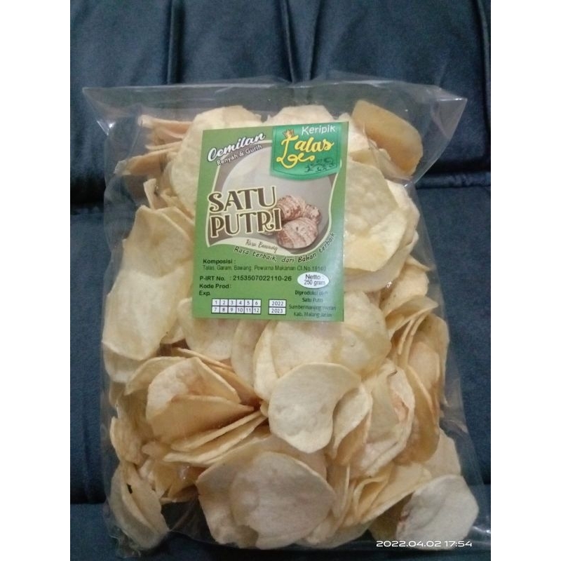 

KRIPIK TALAS RASA BAWANG • KRIPIK SATU PUTRI•