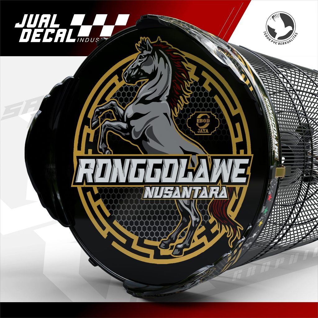 Stiker Sangkar MURAI RONGGOLAWE Decal Tebok Kandang Burung Anis Murai Batu Variasi