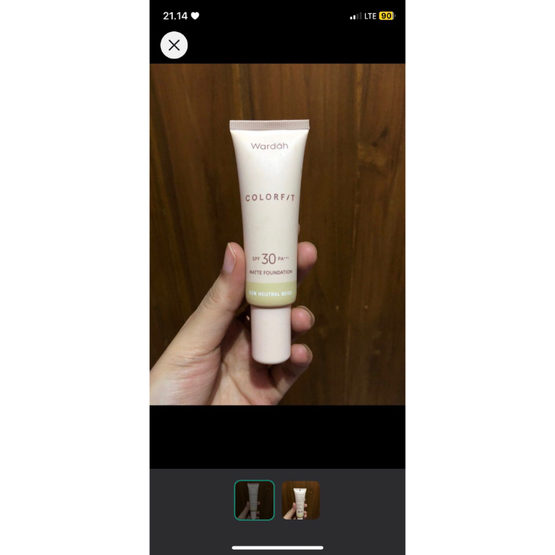 wardah colorfit foundation