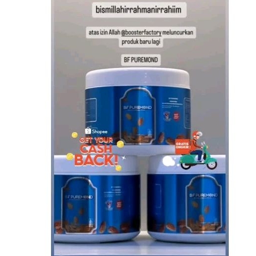 

READY BF PUREMOND Susu Almond 100% Ekstrak Almond Murni