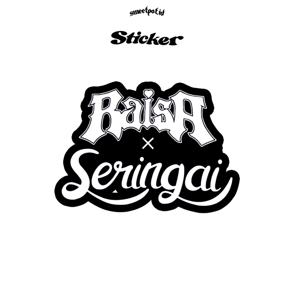 

(BISA COD) STICKER 'RAISA X SERINGAI" / STICKER BIJIAN / STICKER ECERAN / STICKER METAL / STICKER POP / STICKER INDIE / STICKER BAND/ BRITPOP