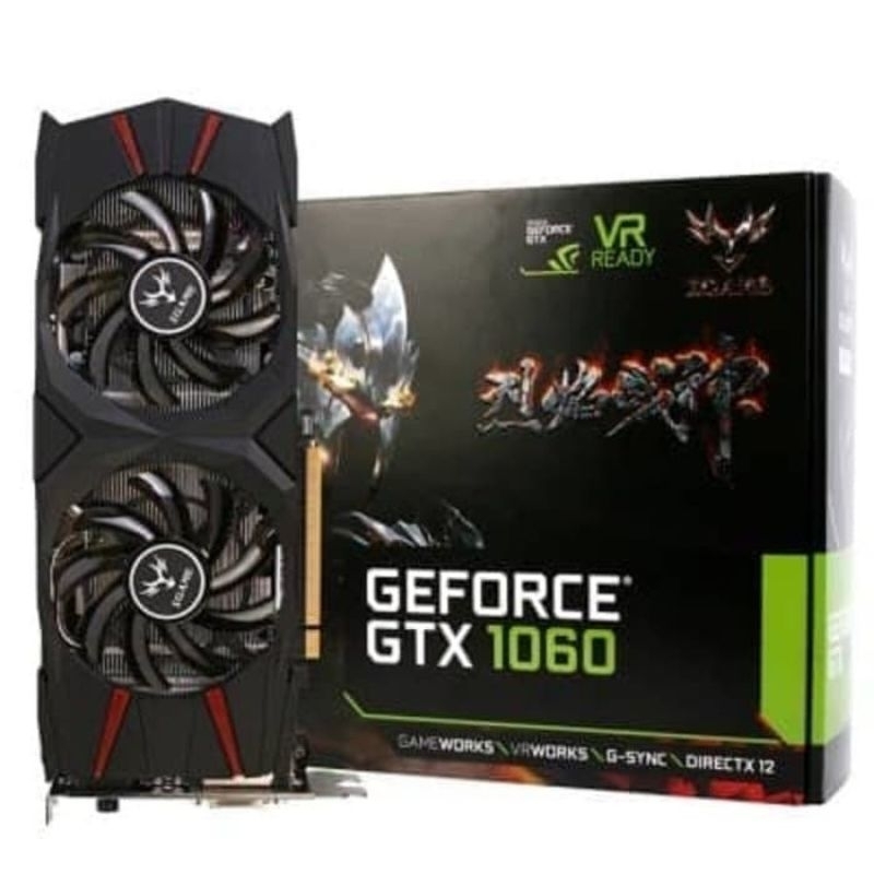 vga nvidia colorful igame gtx 1060 6gb batangan bekas