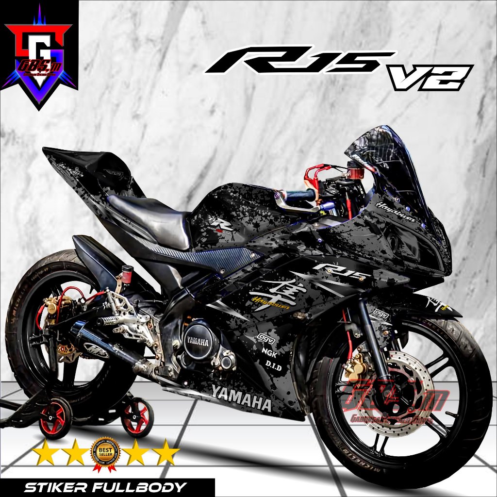 Decal Stiker R15 V2 Full body Hayabusa Sticker Yamaha R15 V2 Variasi Fullbody