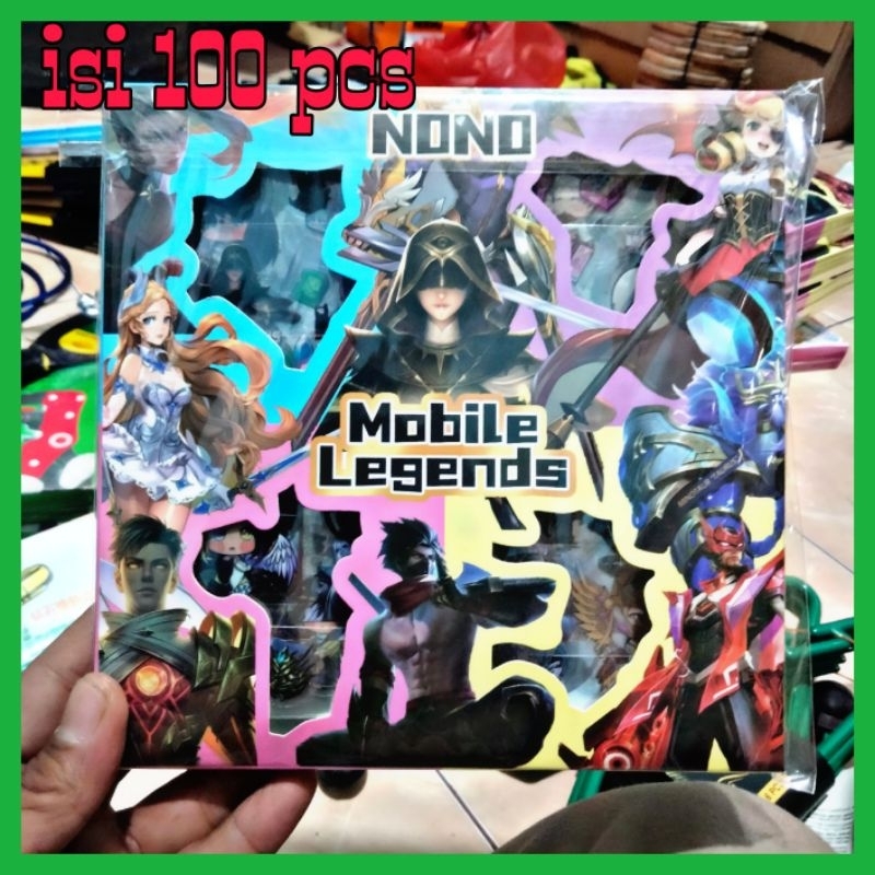 

(isi 100 lembar) Stiker Sticker Nono Karakter Anime Mobile Legends Anti Air