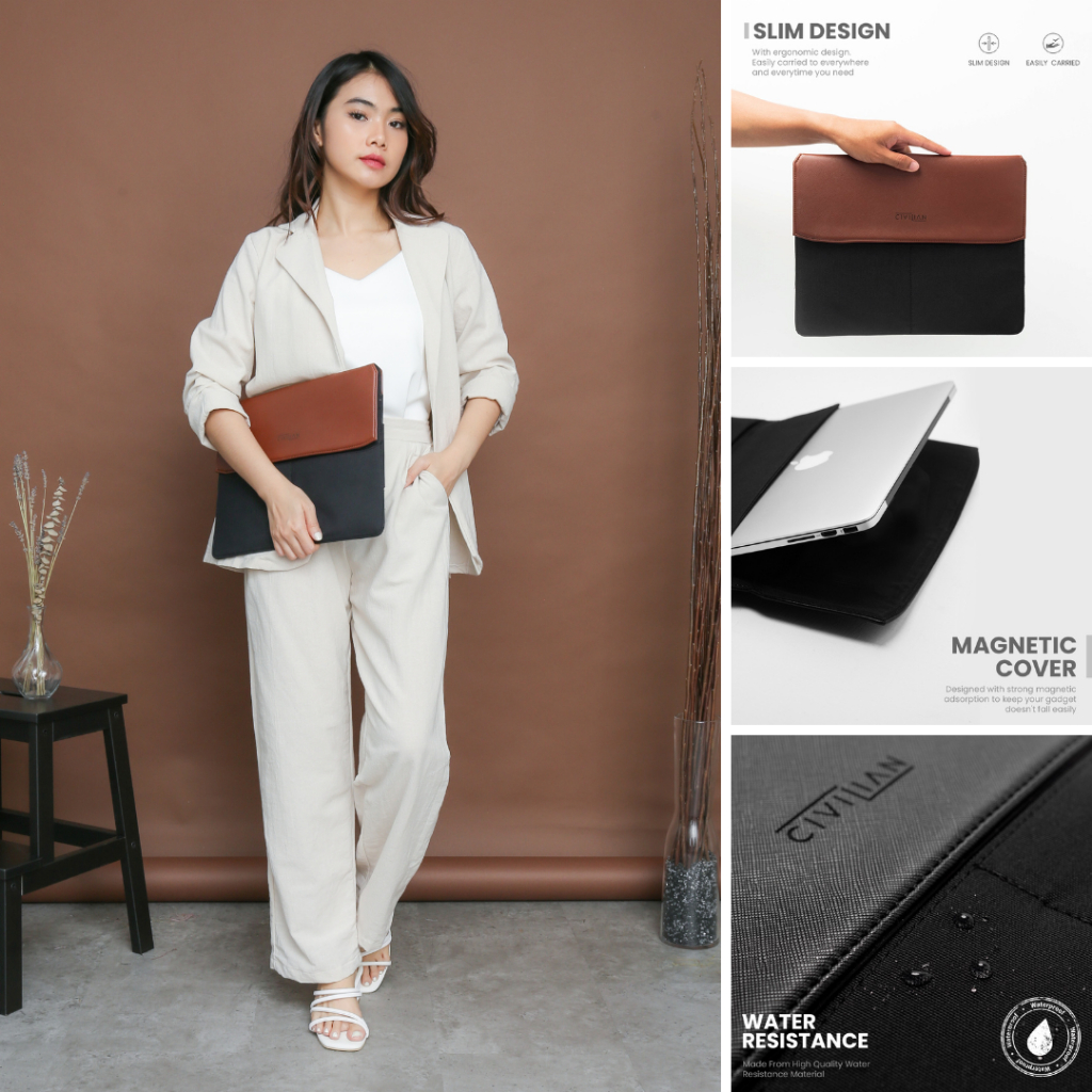 Macbook Air / Pro M1 13" Inch Sleeve  (2018 -2021) iPad Pro 12,9" Inch Civilian Cover Case Tas Lapto