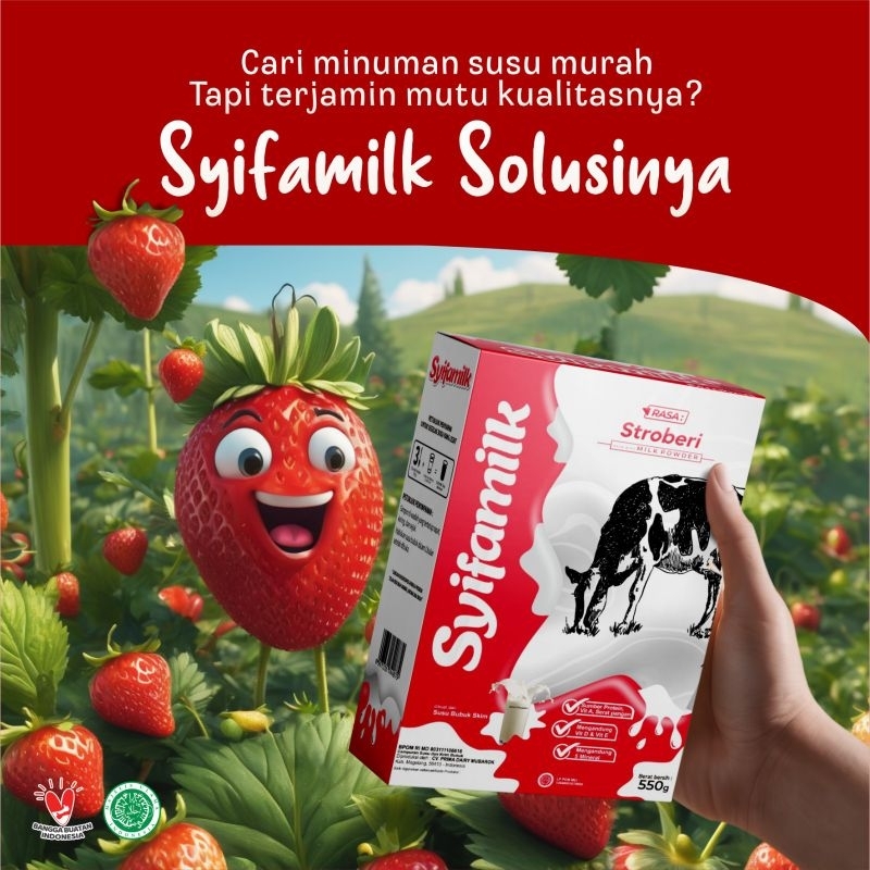 

SYIFAMILK SKIM DIET 550GRAM RASA STROBERI